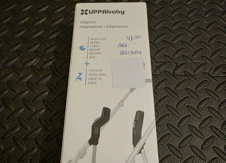 UPPAbaby VISTA/CRUZ autostoel adapters - nieuw, ongebruikt, compatibel met baby autostoeltjes